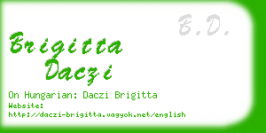 brigitta daczi business card